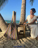 Strandtasche aus Frottee Camo