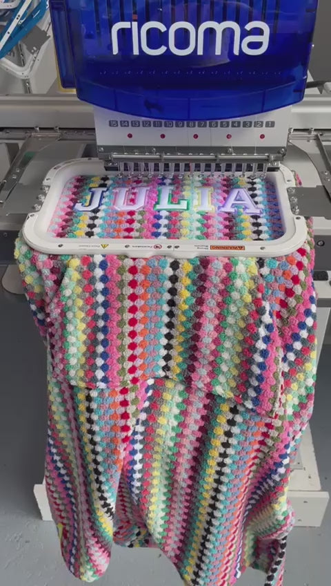 Frottee Surfponcho Pom mit Namen