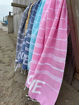roze hamamdoek 100% love