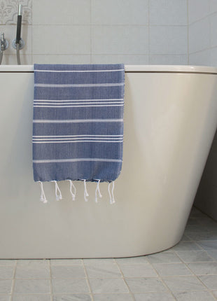 S hamamdoek Ottomania blauw