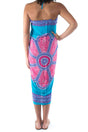 sarong dark turquoise tosca 1-2
