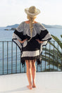 SARONG DRESS BLACK WHITE
