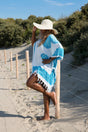 sarong dress wit-turquoise