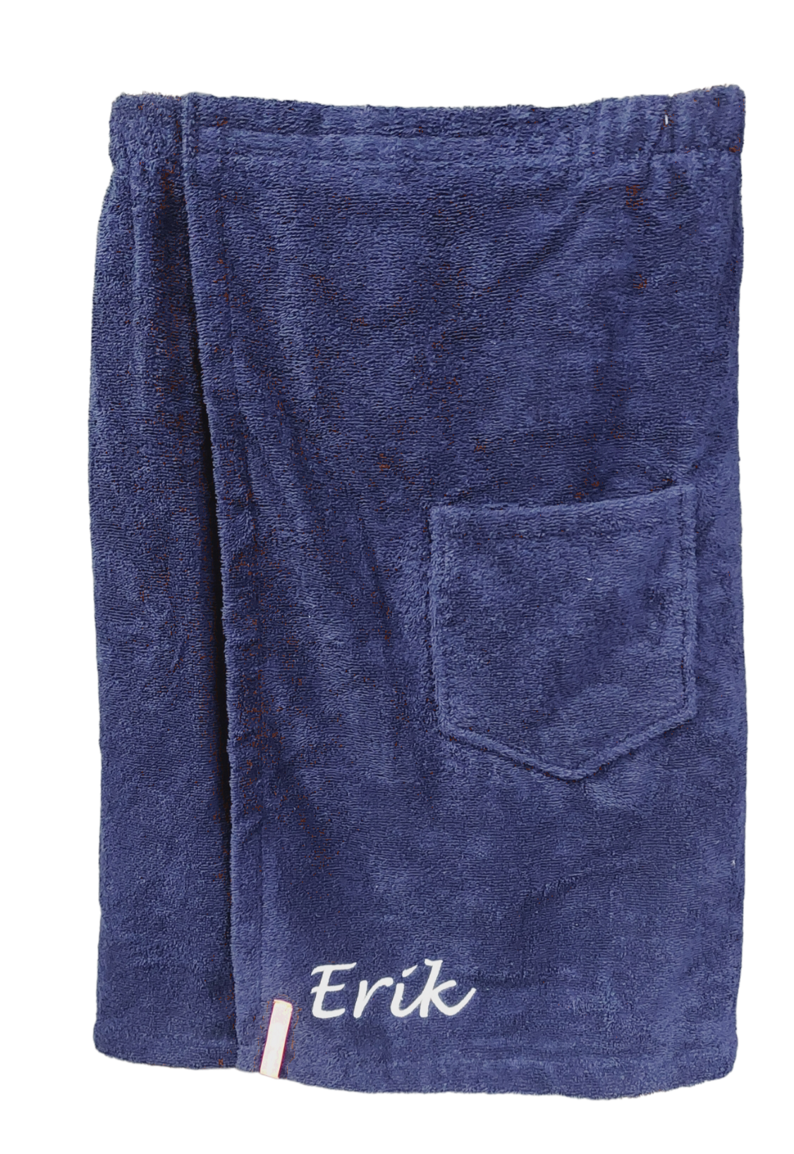 Saunakilt heren donkerblauw met naam