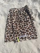 saunakilt heren panterprint borduren