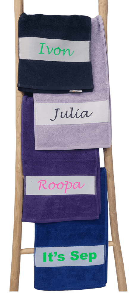 Sporthanddoek subli 4 lila, paars, kobalt en navy