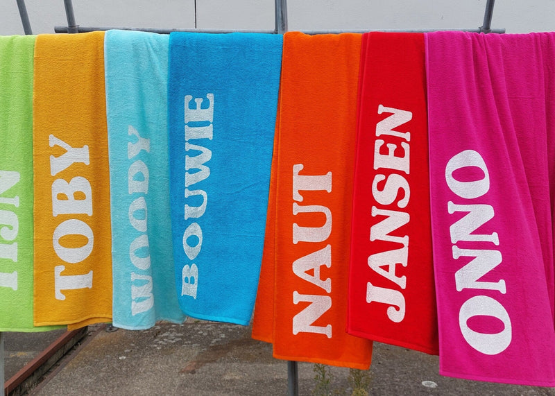 Strandlaken met print
