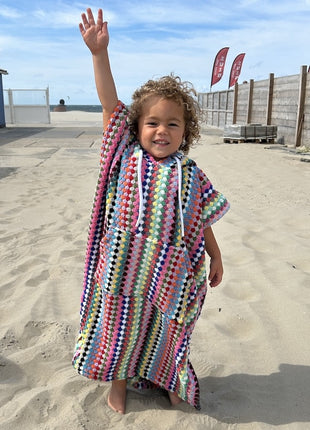 Strandponcho Pom