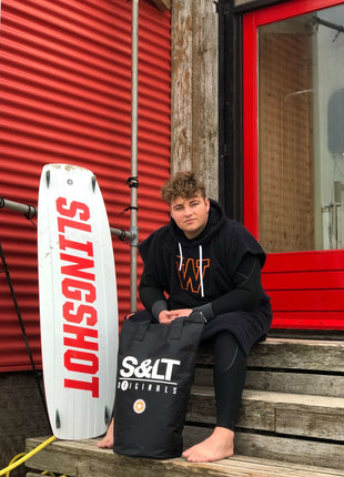 Surfponcho zwart