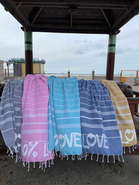 Trendy hamamdoeken LOVE