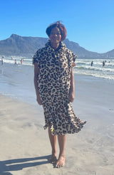 Unisex surfponcho panterprint