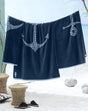Velours strandlaken Anker