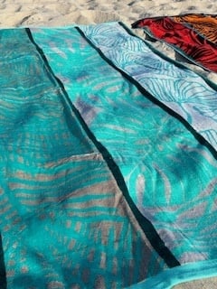 Velours strandlaken benji mint