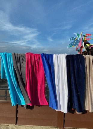 Velours strandlakens 100x200