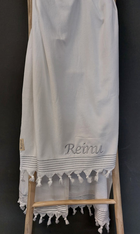 Walra hamamdoek wit met naam