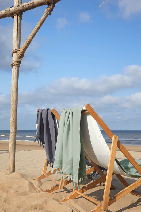 Walra hamatowel blauw en jade