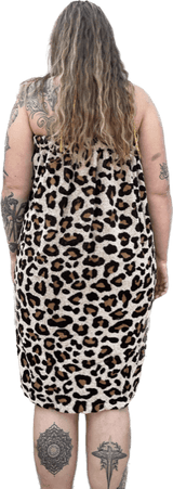 XL saunahanddoek panter dames