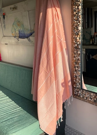 XXL hamamdoek peach
