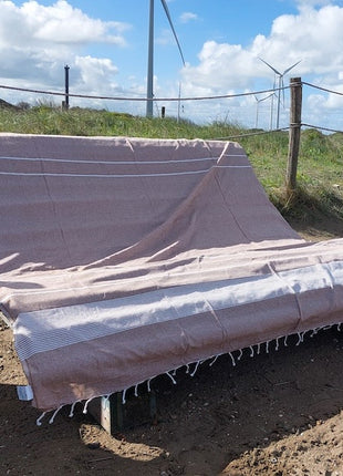 XXL hamamdoek taupe