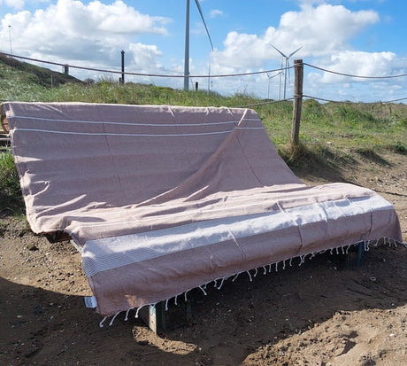 XXL hamamdoek taupe