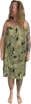 XXL Saunahanddoek met klittenband Camouflage