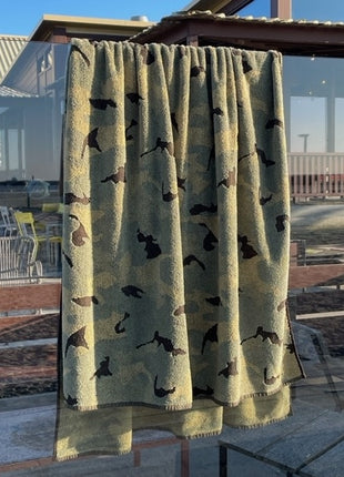 XXL strandlaken met camouflageprint